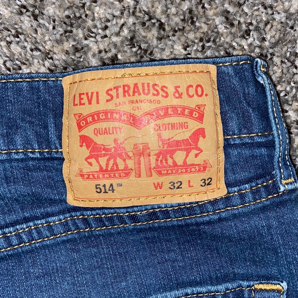Levi Slim Straight Blue Jeans W 32 L 32